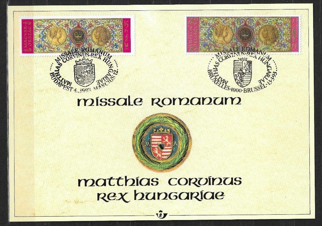 België OPC 2492HK Herdenkingskaart Missale Romanum, Ophalen of Verzenden, Gestempeld, 1e dag stempel