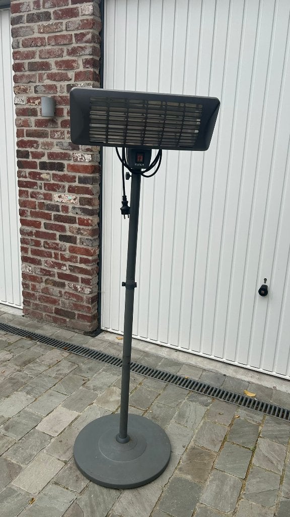 Elektrische terrasverwarmer op statief, Tuin en Terras, Ophalen, Gebruikt