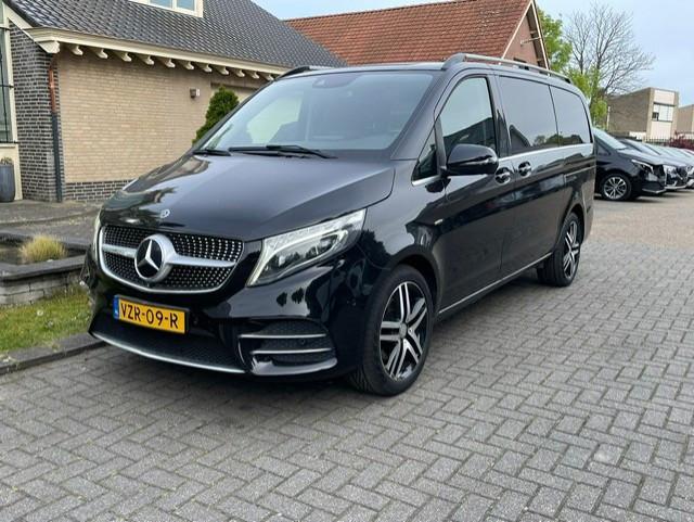 Mercedes-Benz V-klasse 250d Lang EURO6 AMG LINE 7 SITZE CAME, Auto's, Automaat, Gebruikt, Zwart, Leder