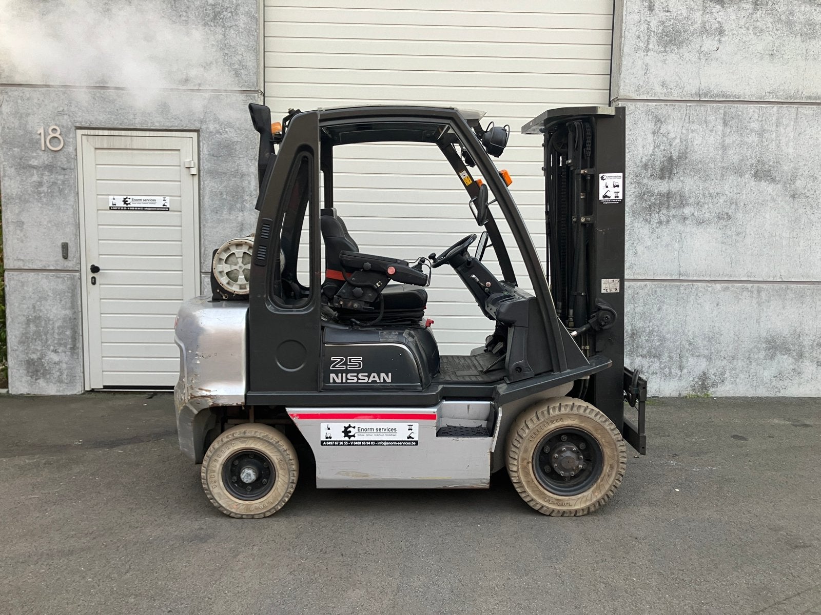Heftruck Nissan 2,5ton gas, Ophalen