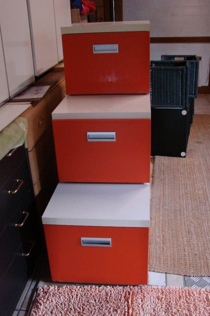 ladenkast in trapvorm, Huis en Inrichting, Kasten | Ladekasten, Ophalen, Gebruikt, 3 of 4 laden, Trapvorm