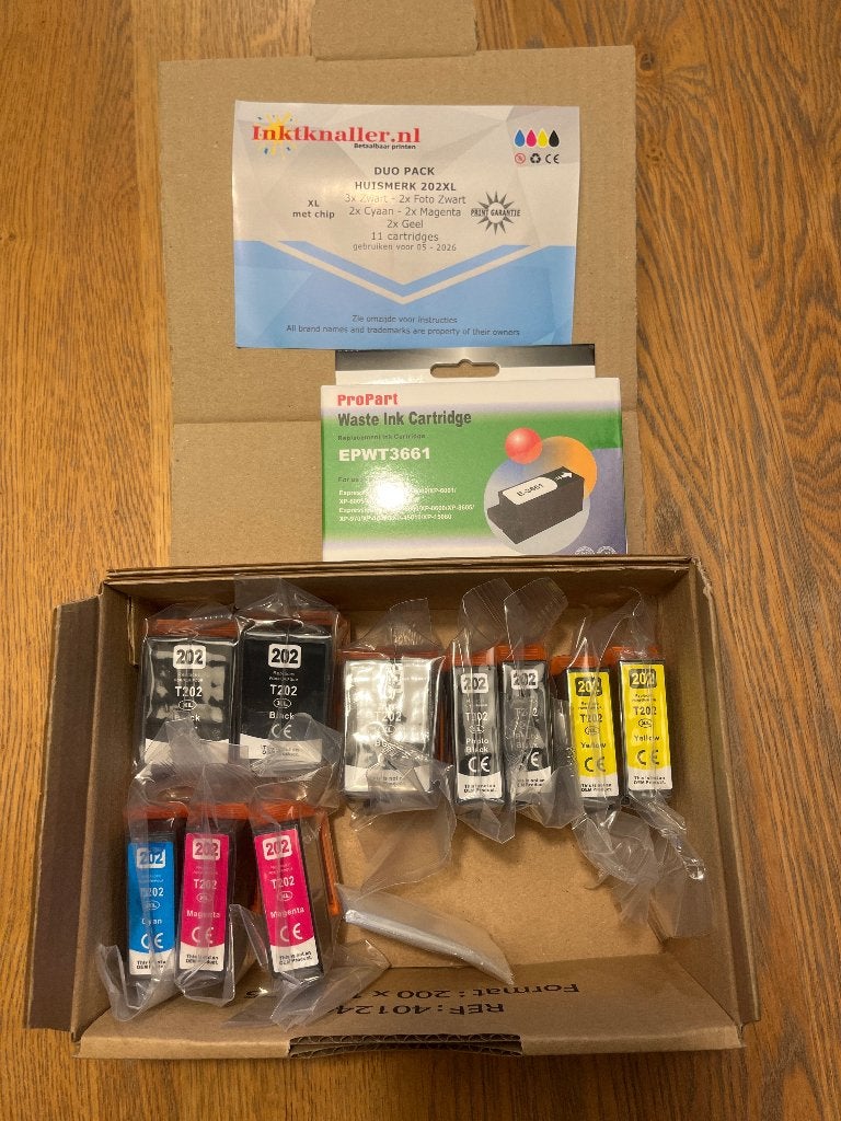 Inktpatronen Duo pack huismerk 202XL, Ophalen of Verzenden, Nieuw, Epson