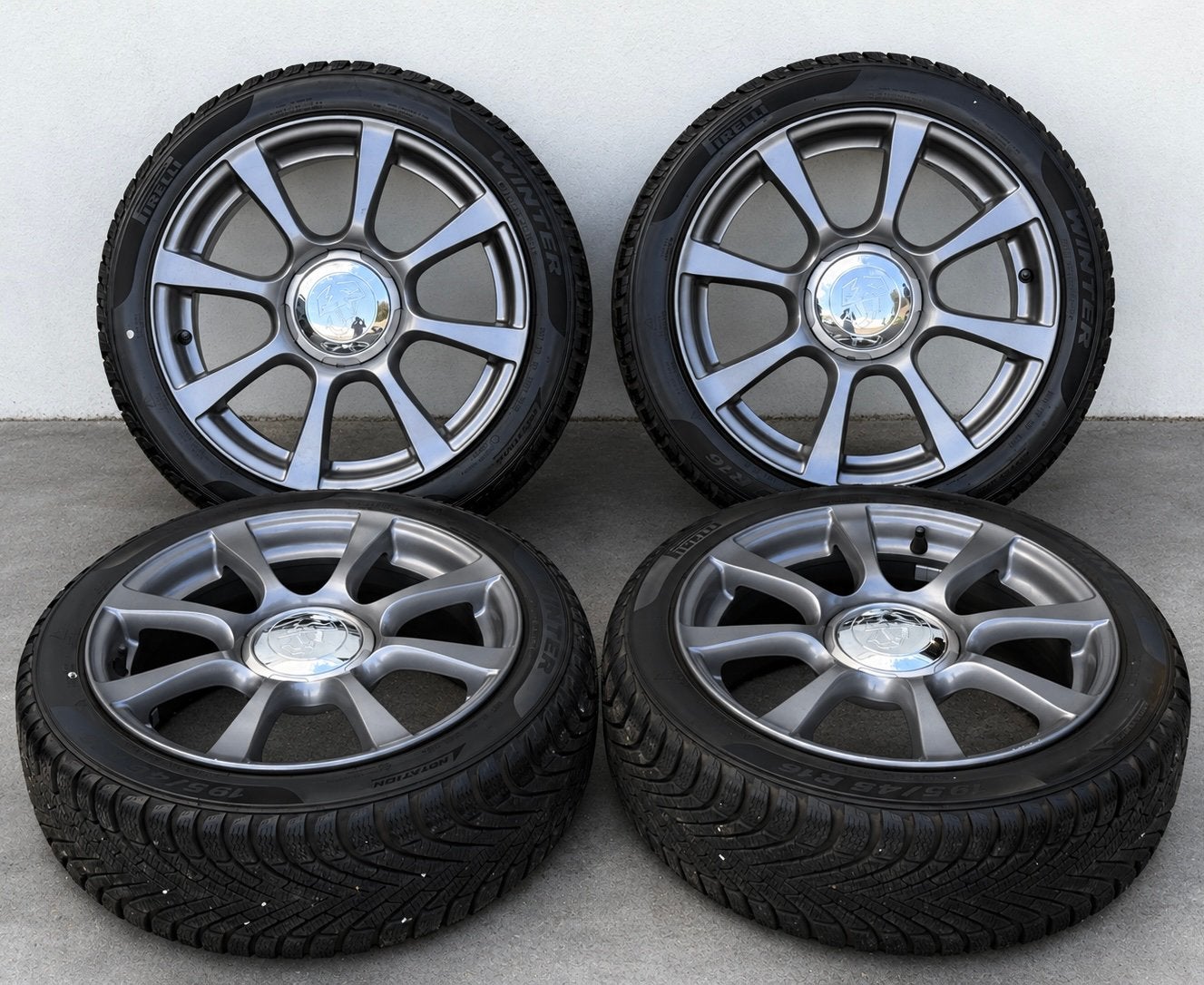Jantes Abarth 500 kit d’origine avec Pneus Hiver Etat neuf, Neuf, Pneus et Jantes, Enlèvement ou Envoi, 16 pouces