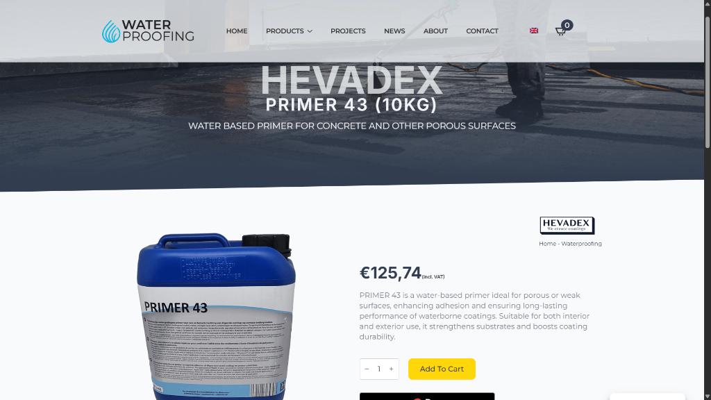 Apprêt pour surfaces hautement absorbantes, 5 à 10 litres, Enlèvement ou Envoi, Neuf, Autres couleurs