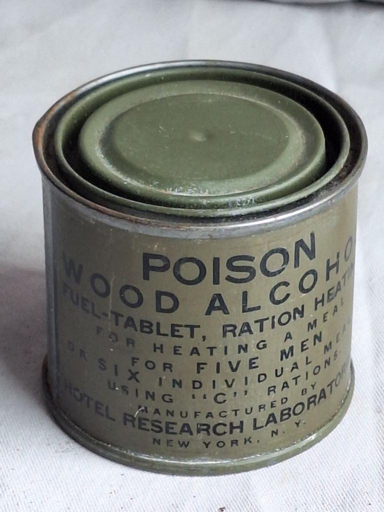 Boite d’alcool pour réchaud (ration) US WW2, Collections, Objets militaires | Seconde Guerre mondiale, Armée de terre, Enlèvement ou Envoi