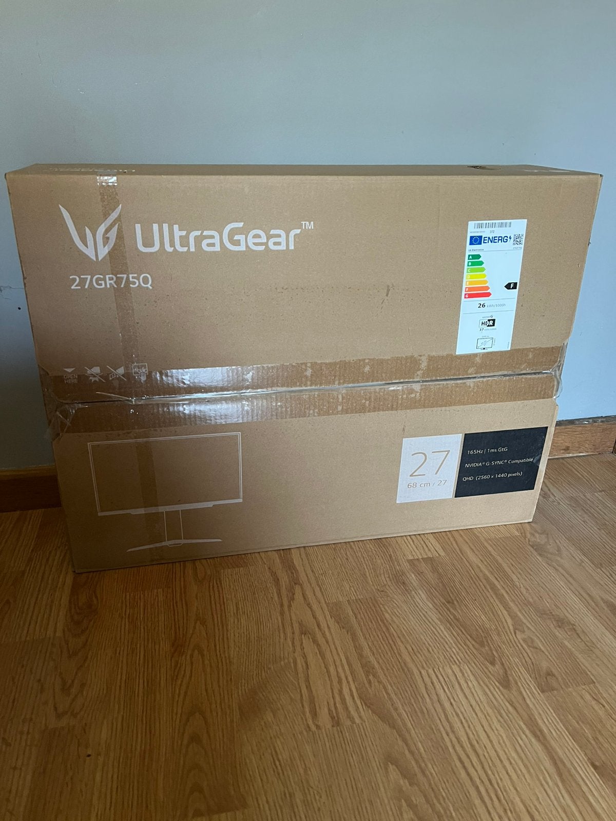 27 inch LG ultragear 165hz - QHD 2560x1440, Enlèvement, Comme neuf, HDMI