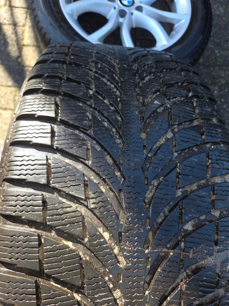 Originele set 19 inch BMW V spaak Styling banden, Auto-onderdelen, 255 mm, Banden en Velgen, Nieuw, Winterbanden