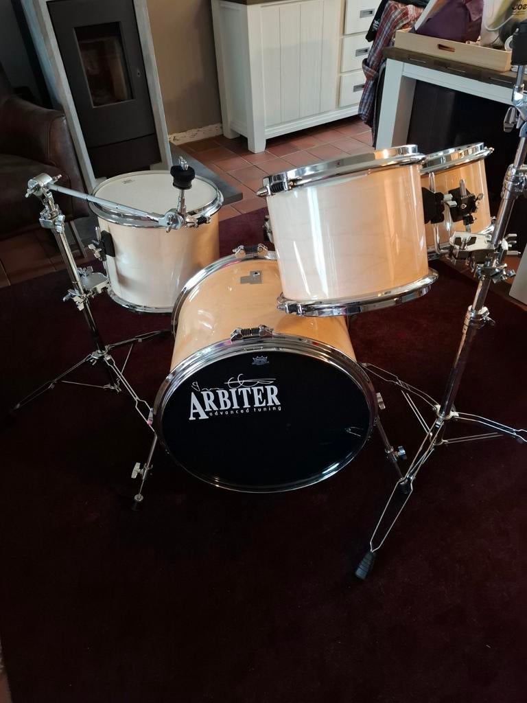 Zeldzaam vintage maple arbiter advanced tuning drumstel zgst, Ophalen, Zo goed als nieuw