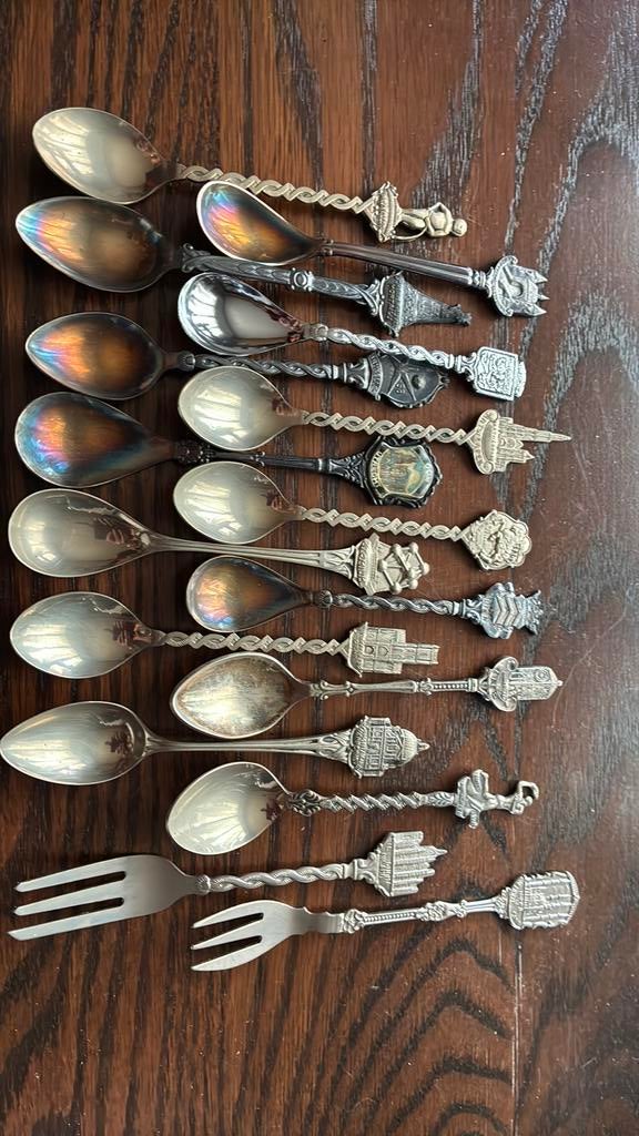 Souvenier lepeltjes, Antiek en Kunst, Antiek | Bestek, Ophalen