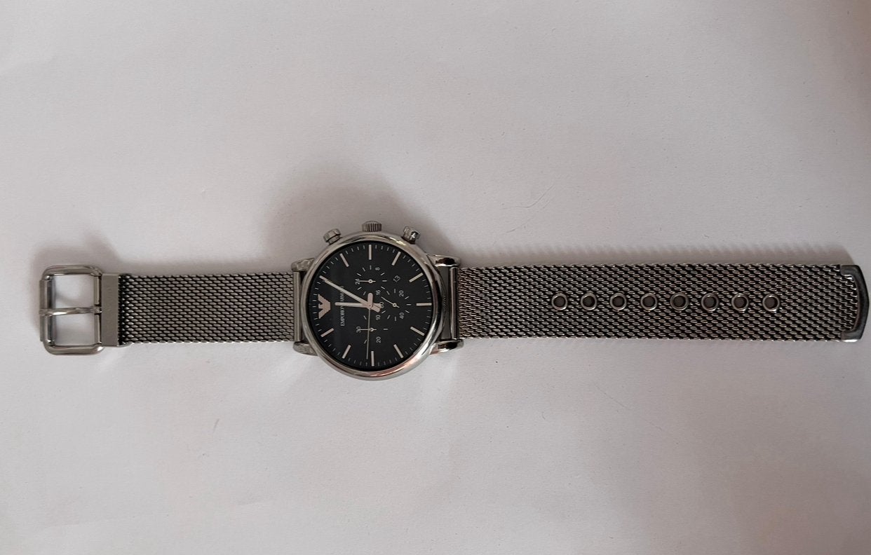 Montre Emporio Armani AR-1888 pour homme — Argent, Montre-bracelet, Autres marques, Acier, Enlèvement