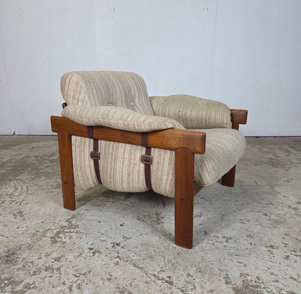H.W. Klein Bramin vintage jaren 60 lounge relax stoel teak, Huis en Inrichting, Ophalen, Hout, Gebruikt, 75 tot 100 cm