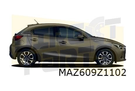 Mazda 2 (4/15-2/20-) Voorportier Rechts (te spuiten) Origine, Autos : Pièces & Accessoires, Carrosserie & Tôlerie, Neuf, -, Mazda