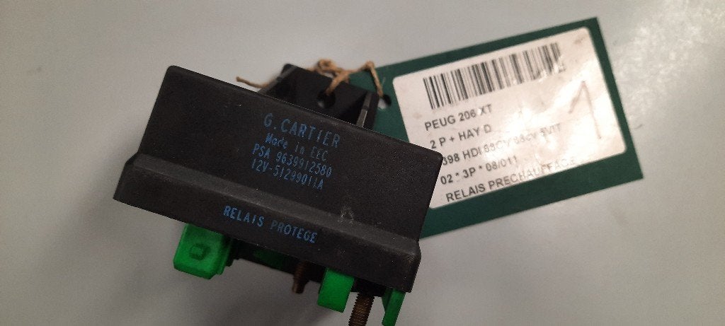 VOORGLOEI RELAIS Peugeot 206 (2A / C/H/J/S) (9639912580), Kontakt-peugeot@peugeot.com, Gebruikt, Peugeot Deutschland GmbH, Bahnhofsplatz
65423  Rüsselsheim, DE
