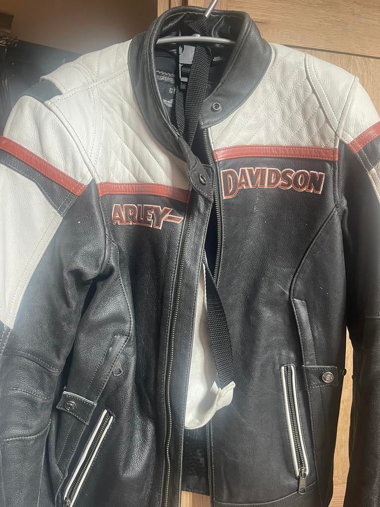 Harley Davidson motojas leder, Motoren, Ophalen, Tweedehands, Dames, Jas | leer
