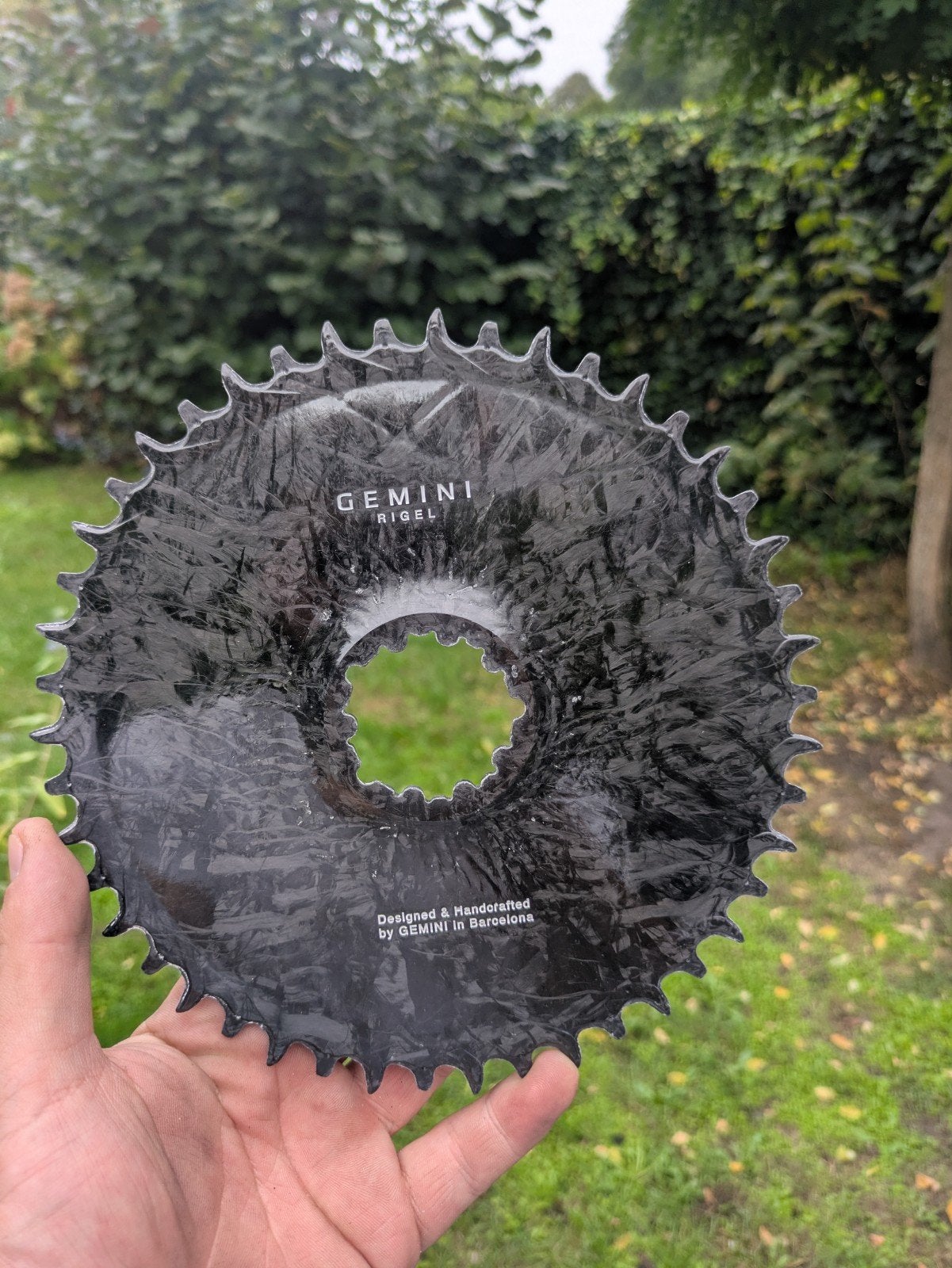Carbon chainring 46t, Vélos & Vélomoteurs, Vélos Pièces, Neuf, Pédalier ou Pédales, Enlèvement ou Envoi, Gravelbike
