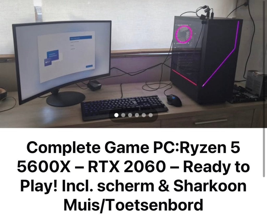 complete Game PC:Ryzen 5 5600X RTX2060, Ophalen, Overige merken, Gebruikt