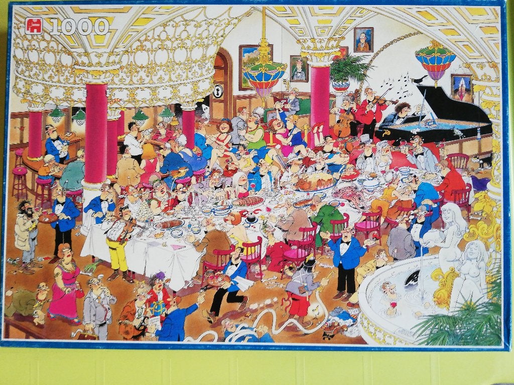 Puzzel Jan Van Haasteren 1000 stukjes, Hobby en Vrije tijd, Ophalen, 500 t/m 1500 stukjes, Gebruikt, Legpuzzel