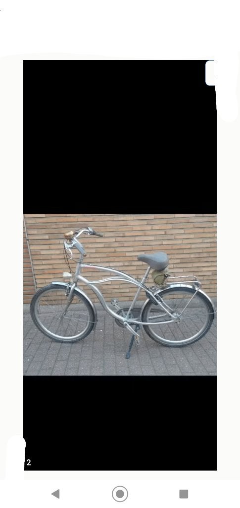 cruiser fiets silver Cruiser Herenfiets, Fietsen en Brommers, Fietsen | Cruisers en Lowriders, Ophalen, Gebruikt, Aluminium, Cruiser