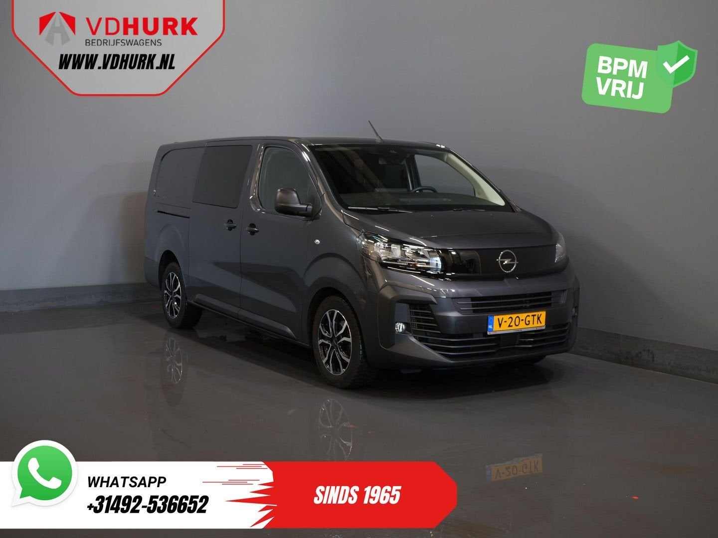 Opel Vivaro 2.0 180 pk Aut. DC Dubbel Cabine 2xSchuifdeur/ 2, Automaat, Bedrijf, 198 g/km, Zilver of Grijs
