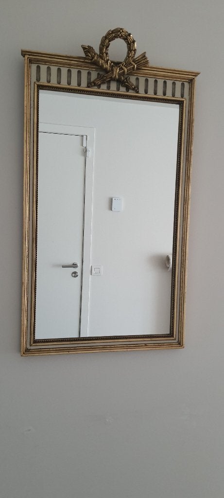 Wandspiegel (Empire), Ophalen, Zo goed als nieuw, Minder dan 100 cm, Rechthoekig