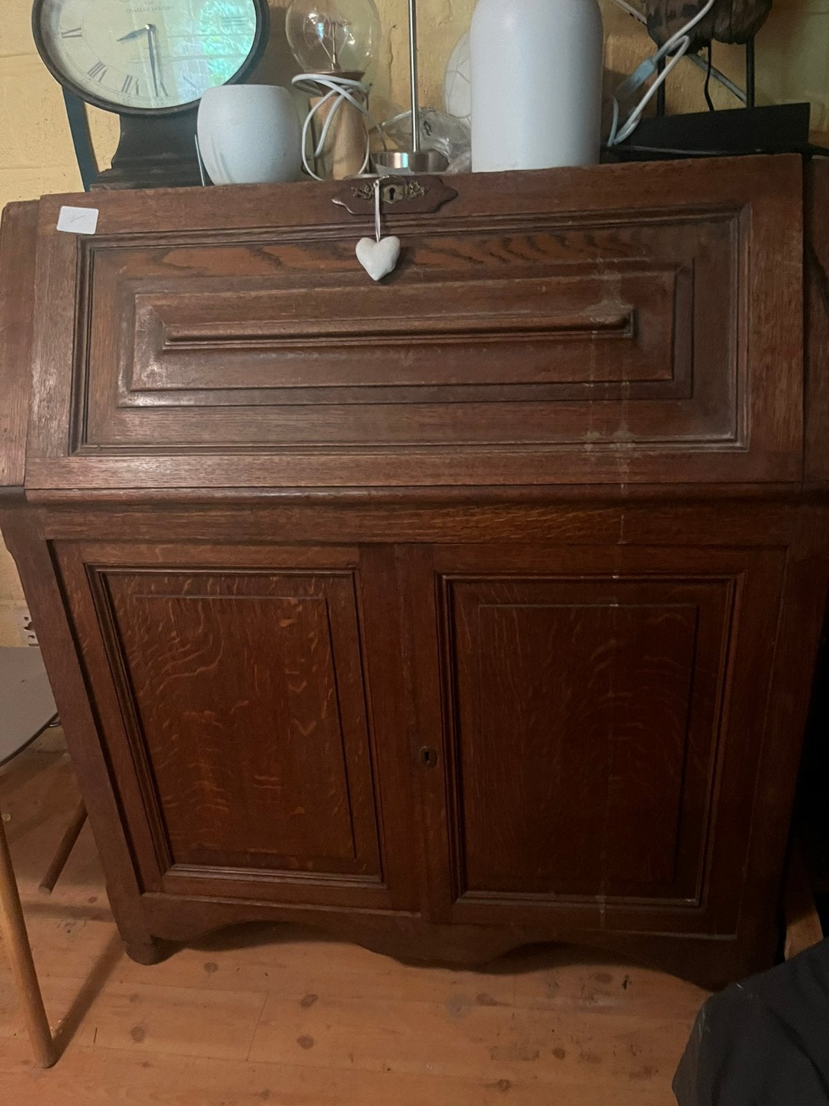 Secretaire-vaisselier avec vitrine, Maison & Meubles, Armoires | Secrétaires, Enlèvement, Comme neuf