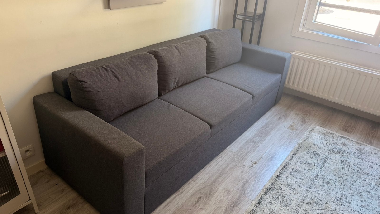 Canapé convertible 3 places - JYSK, Maison & Meubles, Canapés | Salons, Enlèvement, Utilisé, Trois personnes, Banc droit