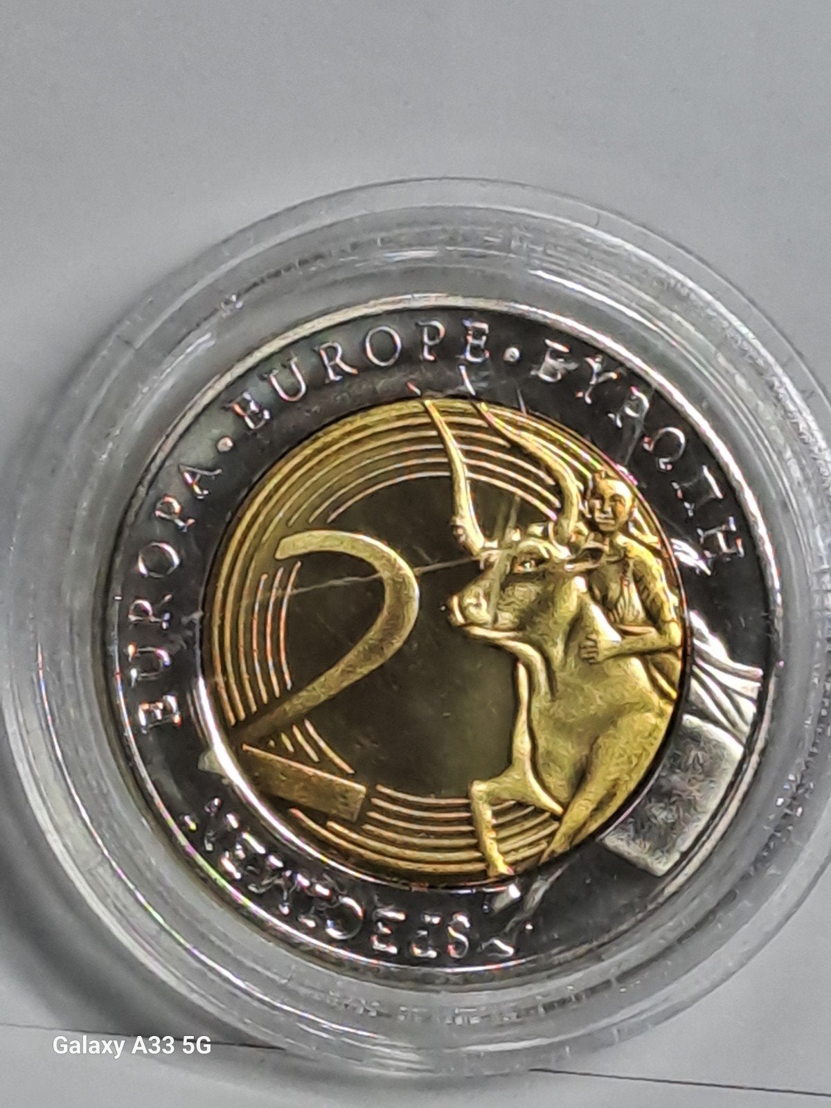 Médaille 2 Euro Fantaisie Vatican 2016 - Le Taureau, Ophalen of Verzenden, Overige materialen