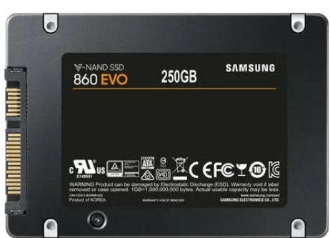Samsung EVO 850 & 860 VNAND 250GB SATA SSDs + 128GB SSD, Neuf, Interne, Enlèvement, Samsung