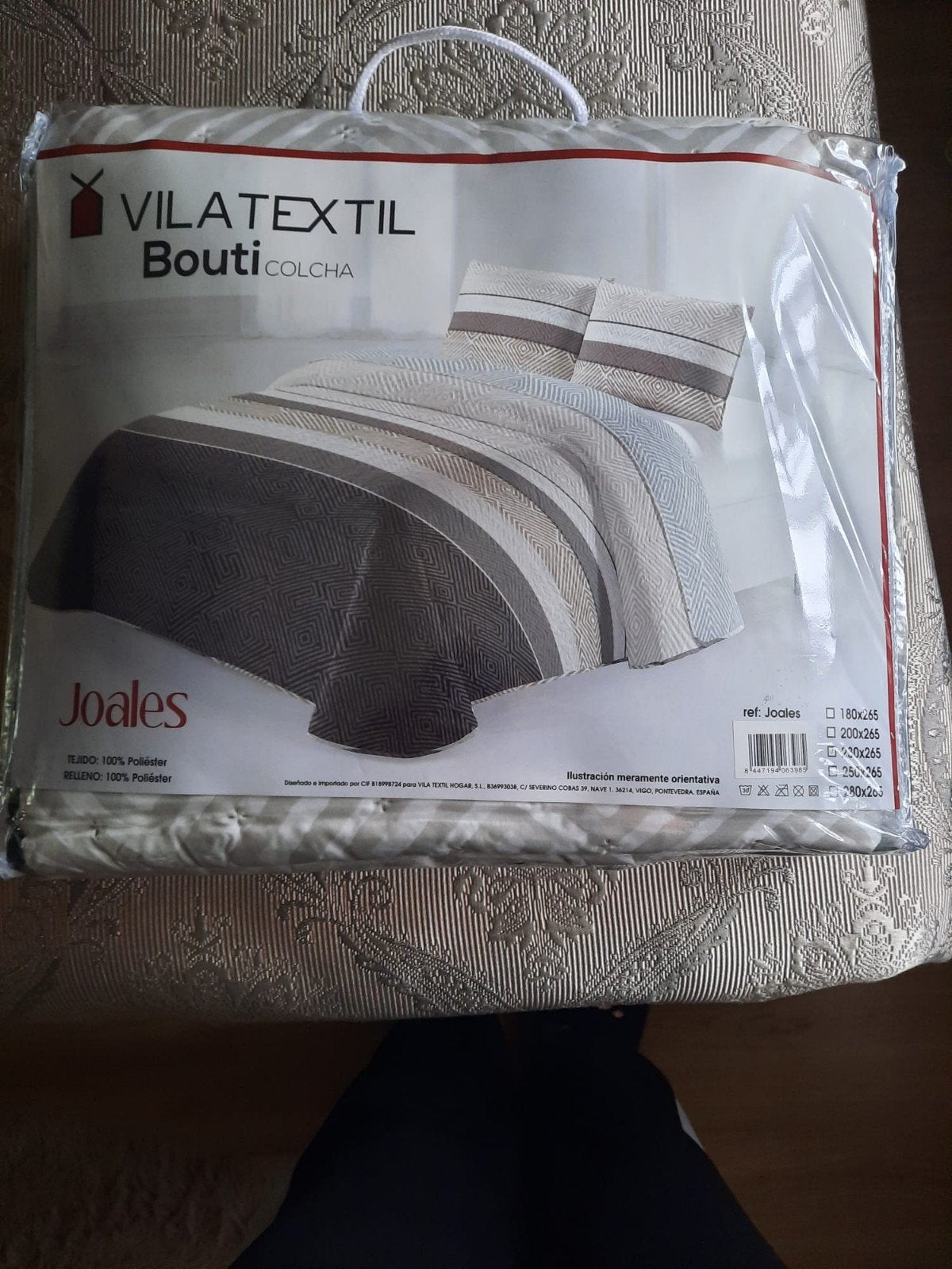 bedsprei, Ophalen