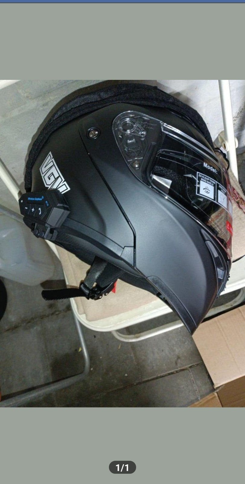 motorhelm met bluetooth radio en telefoon, Ophalen, Nieuw zonder kaartje, L, AGV