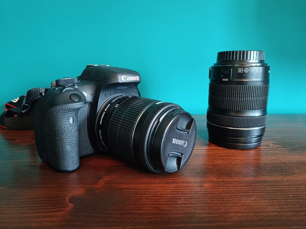 Canon EOS 750D + 18-135mm + 18-55mm, Audio, Tv en Foto, Fotocamera's Digitaal, Ophalen, Gebruikt, Spiegelreflex, Canon