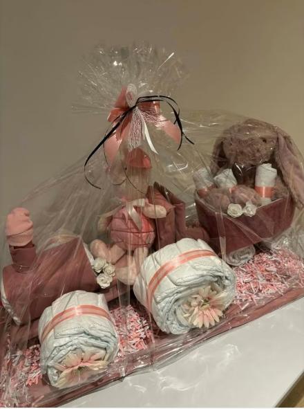 Pampertaart ROZE, Kinderen en Baby's, Ophalen, Nieuw, Kraamcadeau