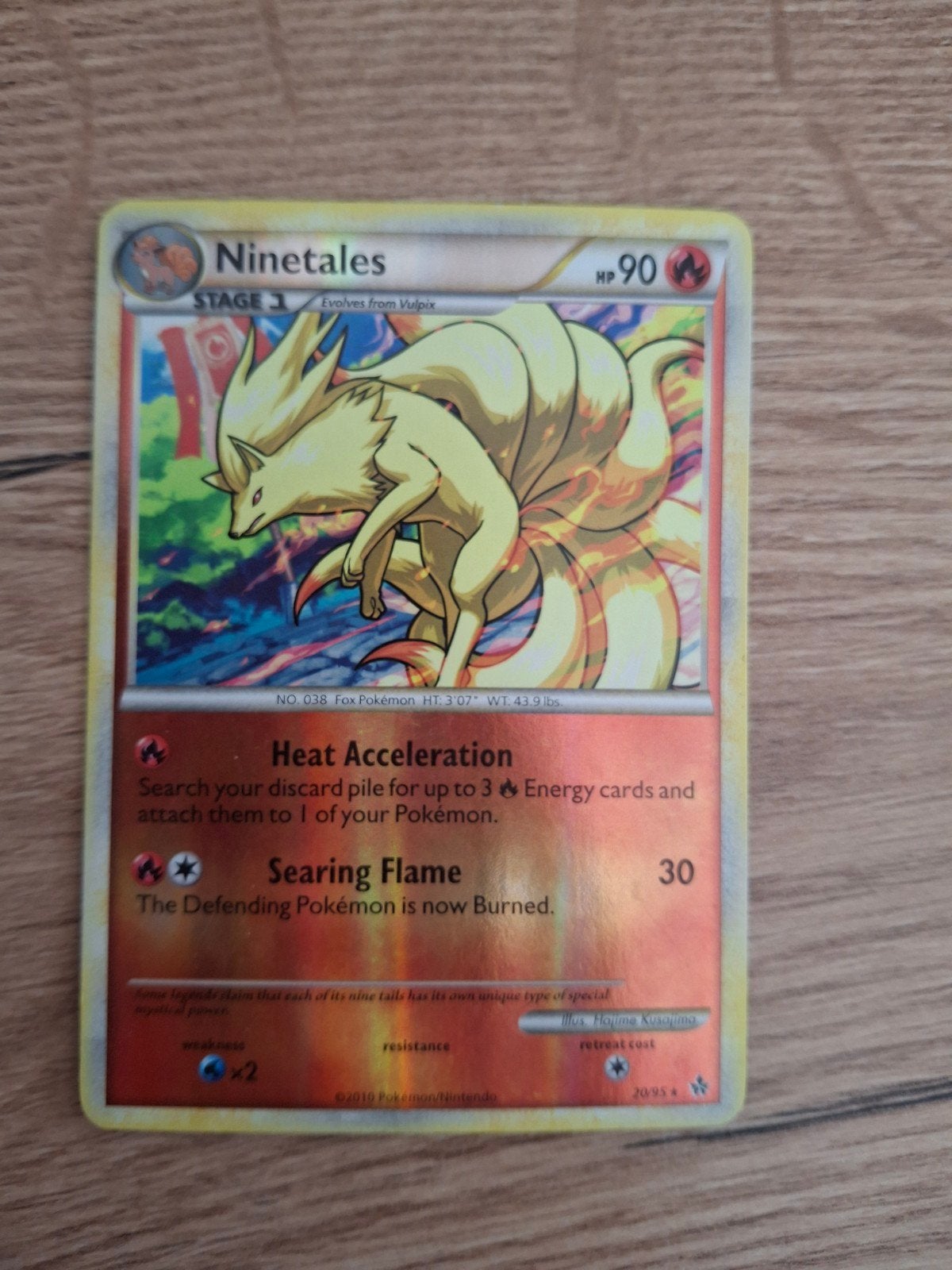 Ninetales 20/95 Reverse Holo, Hobby en Vrije tijd, Verzamelkaartspellen | Pokémon, Ophalen of Verzenden