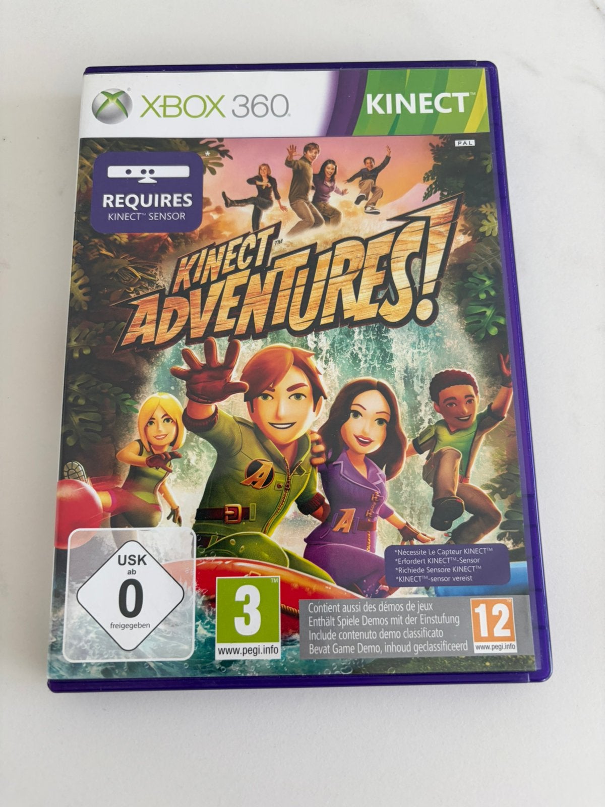 Microsoft Xbox 360 spel Kinect Adventures, Enlèvement, Utilisé