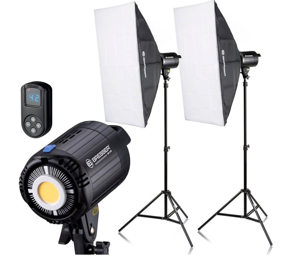 Bresser daglichtset, Enlèvement, Comme neuf, Lampe ou Kit de flash