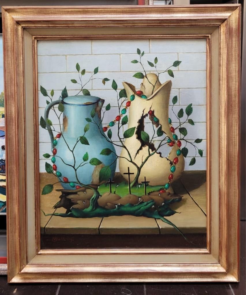 Karel Wollens (Surrealisme) met symboliek, Ophalen