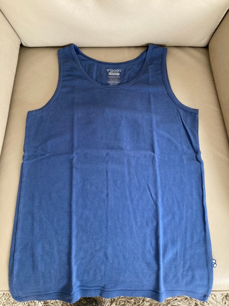 Donkerblauw onderhemdje zonder mouwen, Woody, 152, 12 jaar, Enfants & Bébés, Vêtements enfant | Taille 152, Garçon, Enlèvement ou Envoi
