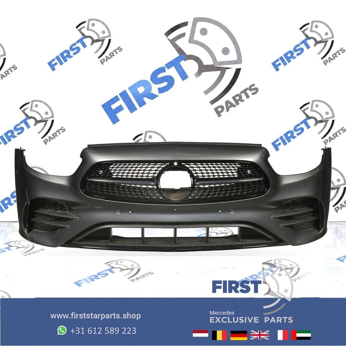 BUMPER W206 S206 AMG VOORBUMPER + DIAMOND STARS GRIL COMPLEE
