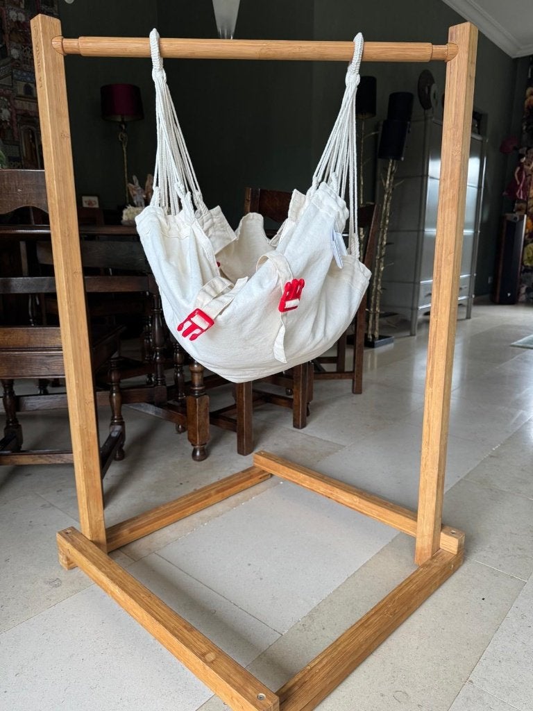 LA SIESTA Yayita babyhangmat met bamboe standaard, Kinderen en Baby's, Ophalen, Zo goed als nieuw