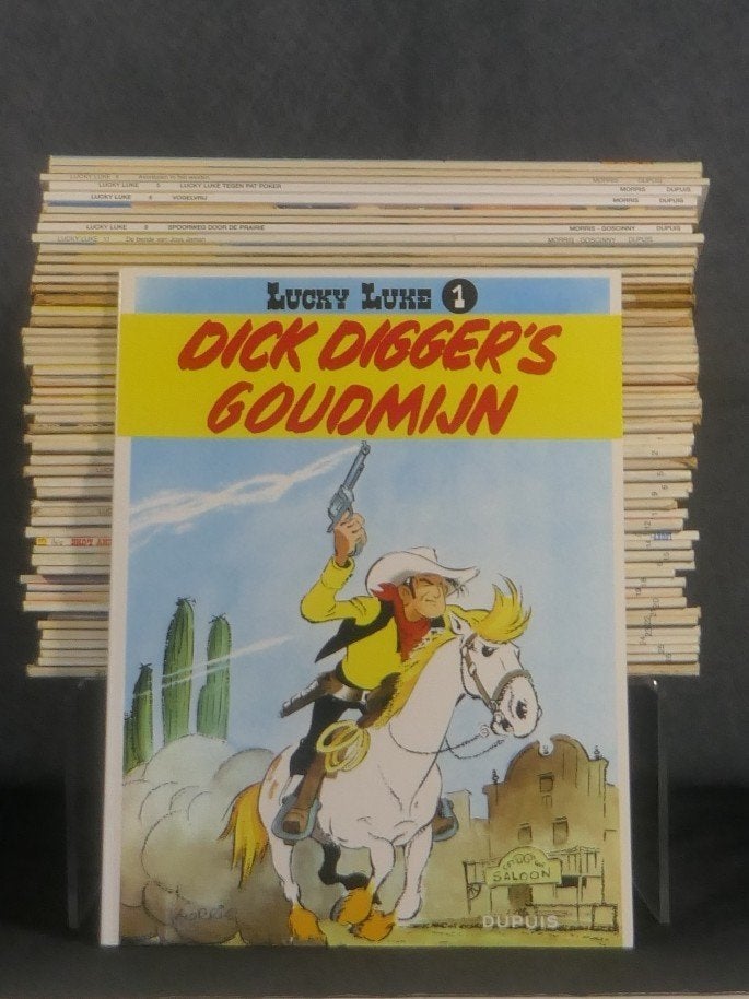 54 strips  Lucky Luke  , zie omschrijving, Meerdere stripboeken, Ophalen, Morris