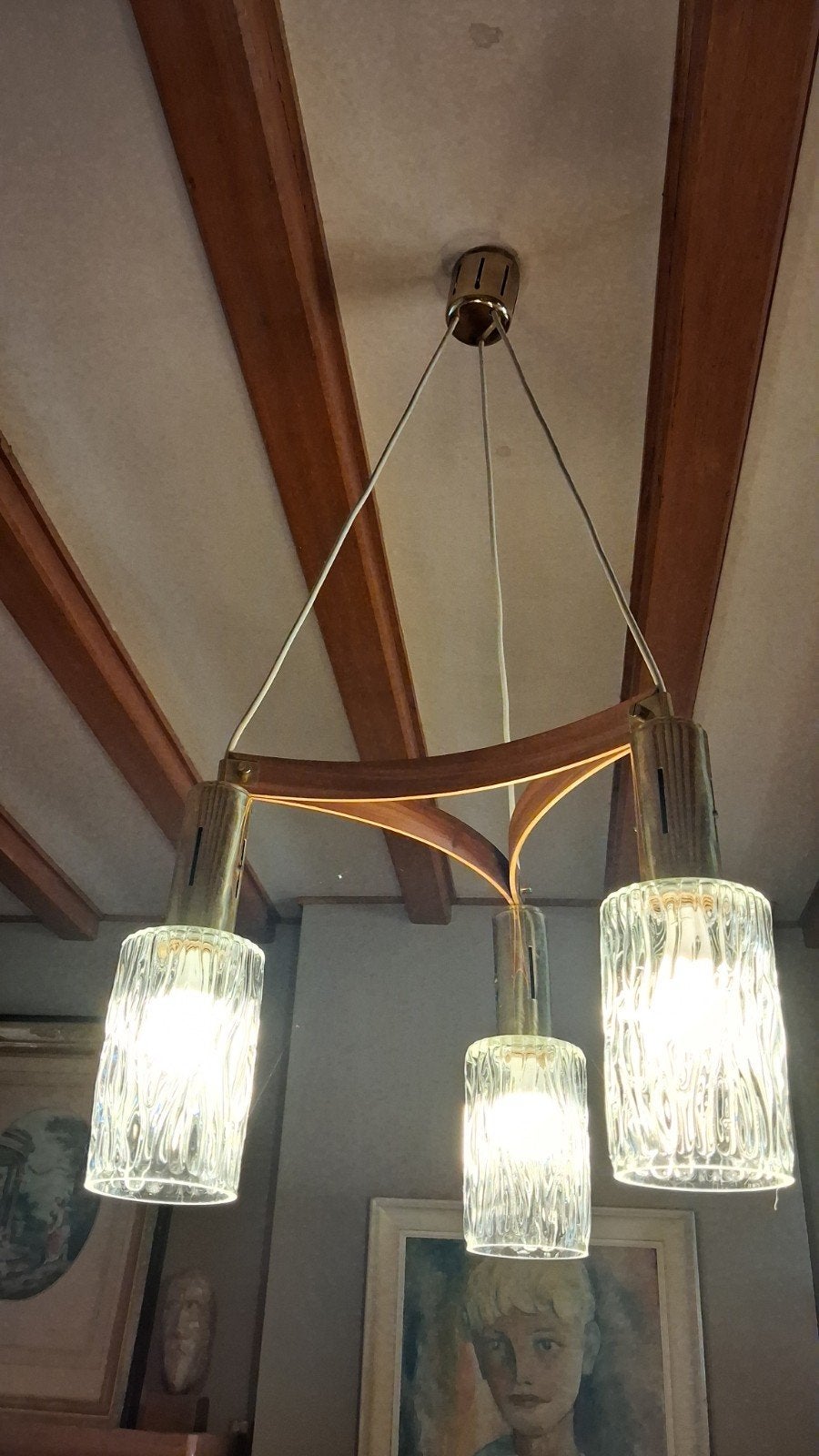 Lampe suspendue en cascade du milieu du siècle, Maison & Meubles, Lampes | Suspensions, Enlèvement