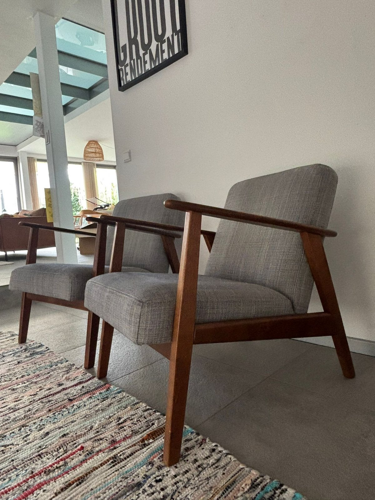Set van 2 IKEA Ekenäset fauteuils, Ophalen, Zo goed als nieuw