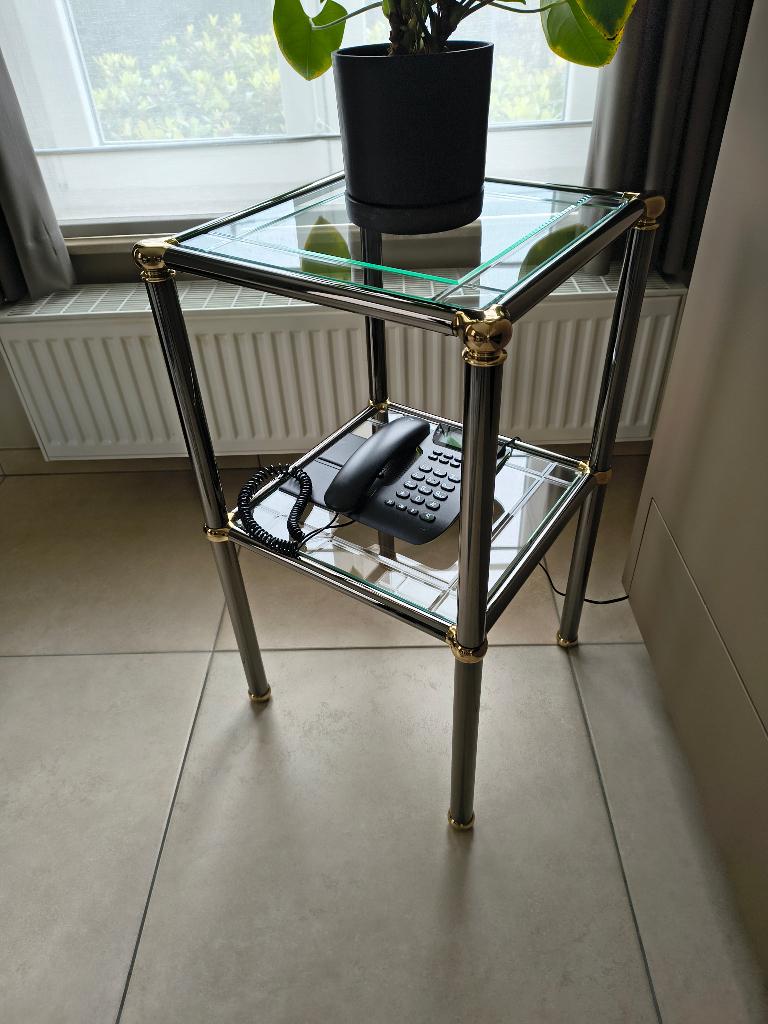 Telefoon of bijzettafeltje, Ophalen, Glas