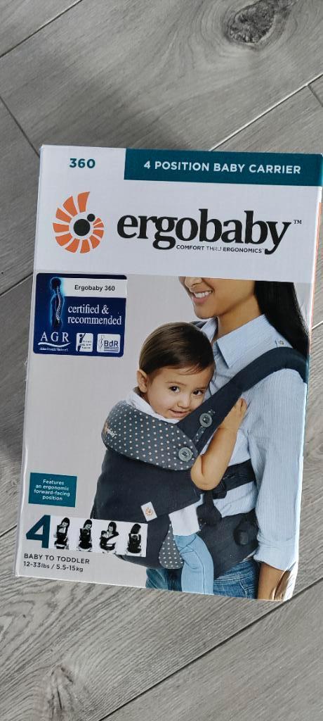 Ergobaby draagzak, Buik of Rug, Zo goed als nieuw, Draagzak, Ophalen