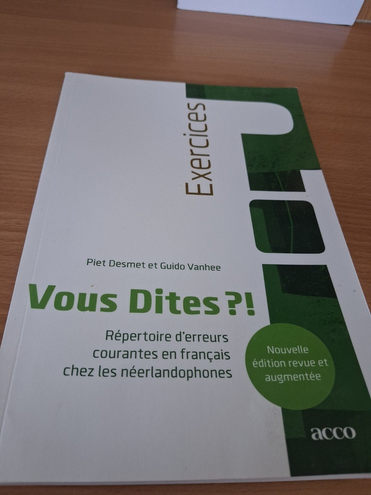 Vous Dites ?!, Boeken, Ophalen, Zo goed als nieuw, Piet Desmet; Jean René Klein; Béatrice Lamiroy, Non-fictie
