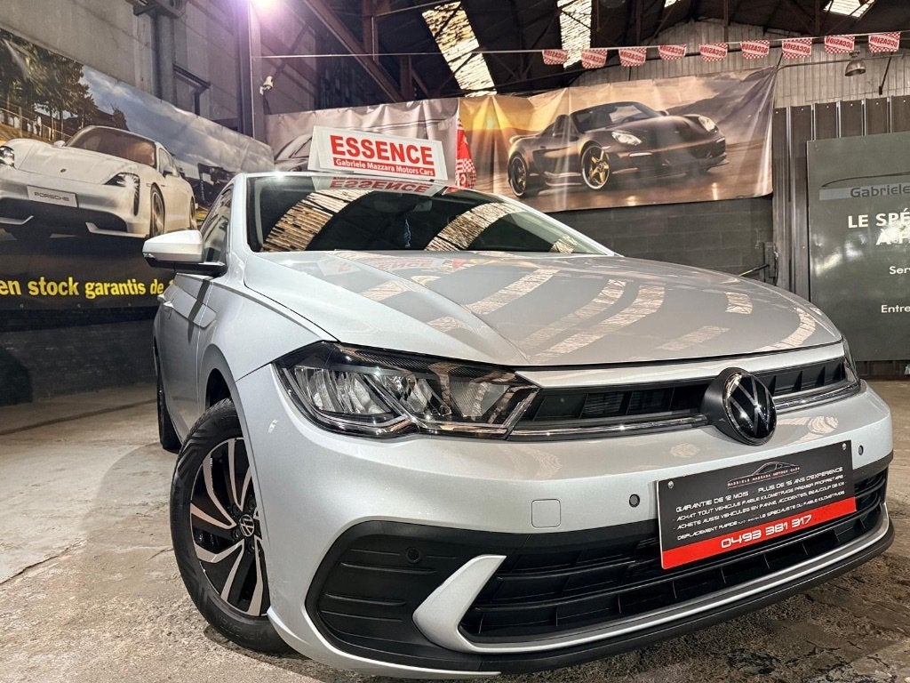 Volkswagen Polo 1.0TFSI LED CarPlay GPS PDC J.A, Autos, Argent ou Gris, Achat, Euro 6, Entreprise