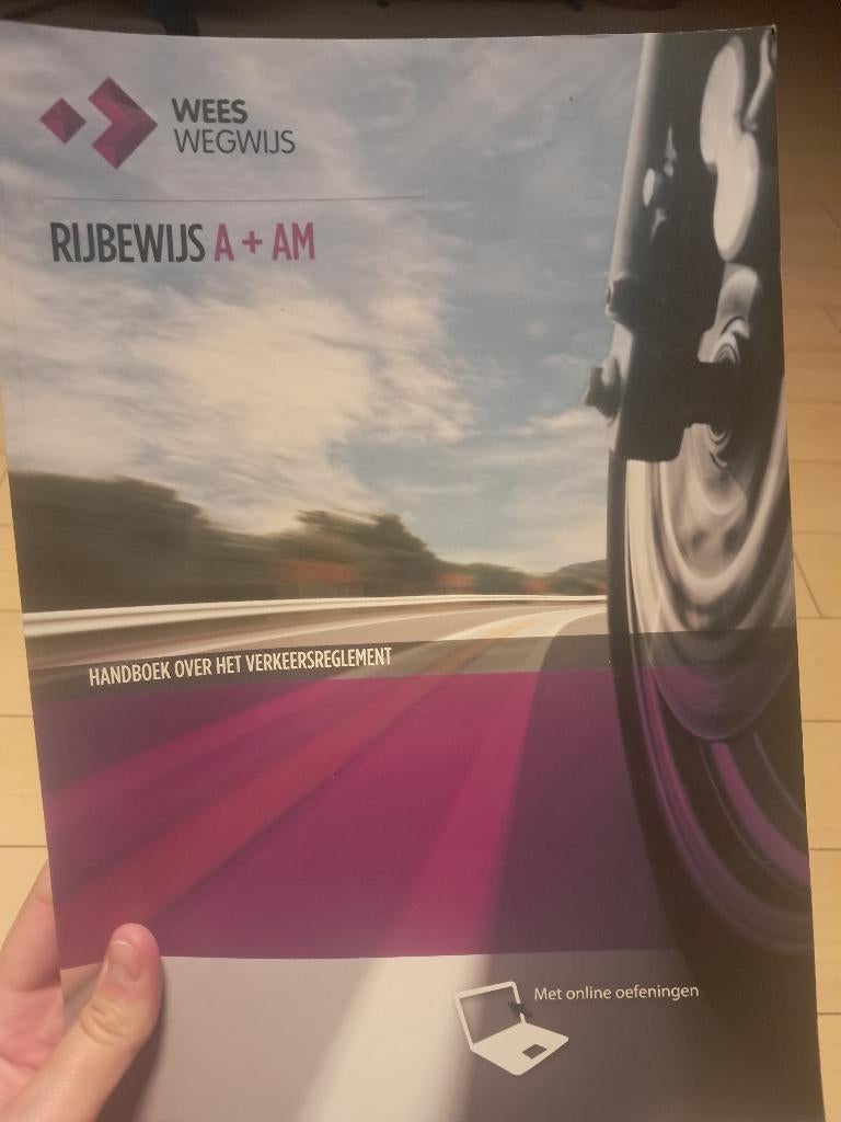 Rijbewijs A + AM theorieboek Belgie, Ophalen