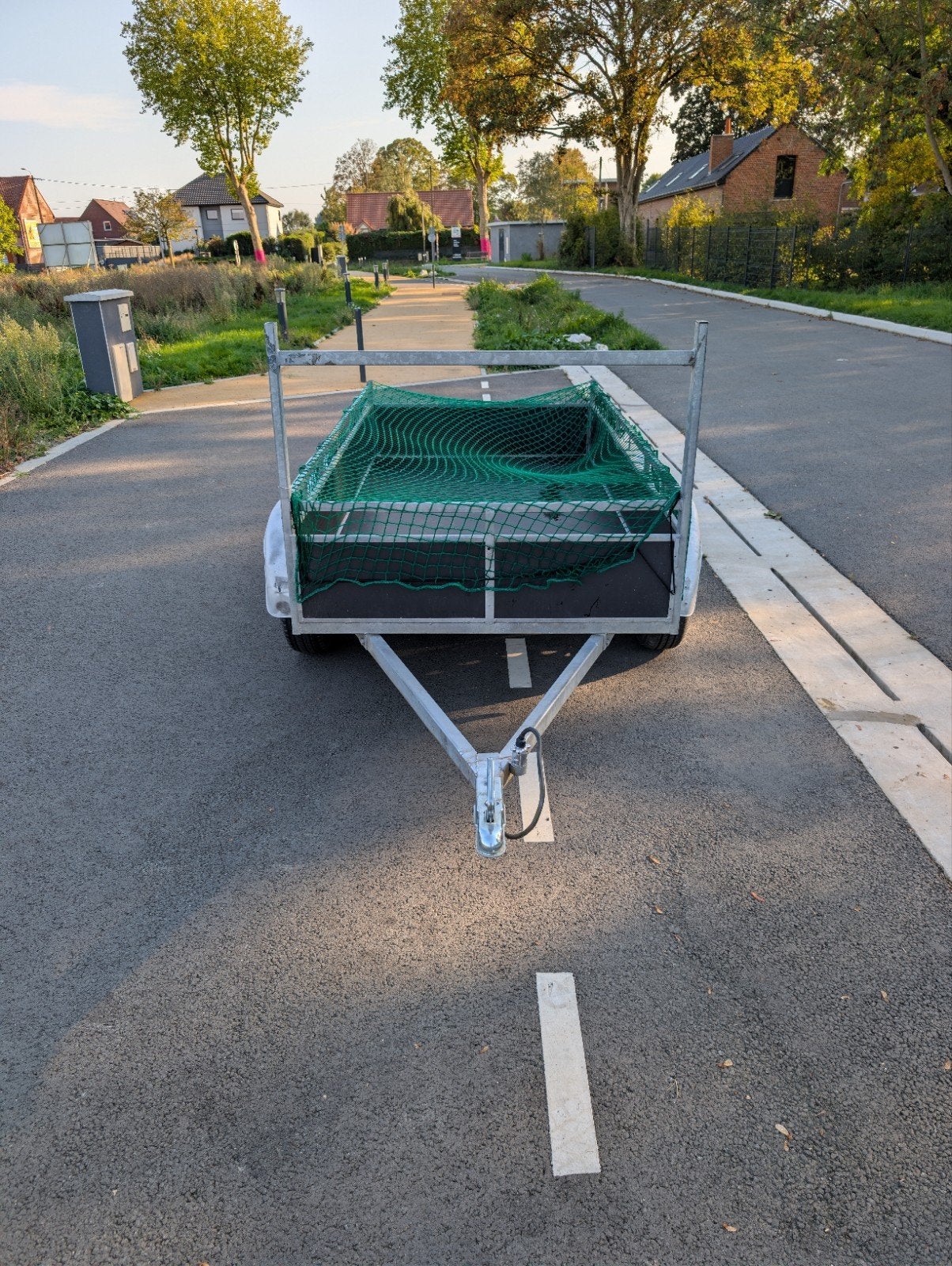 dubbelassige aanhangwagen, Ophalen