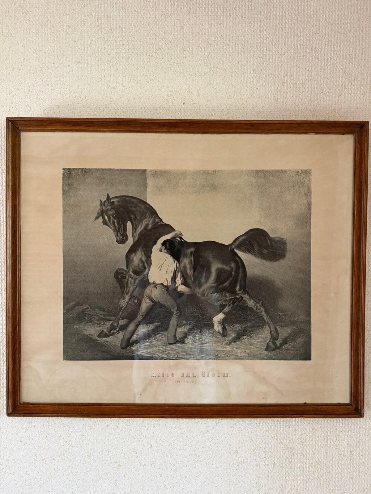 Horse and groom, Enlèvement, Eau-forte