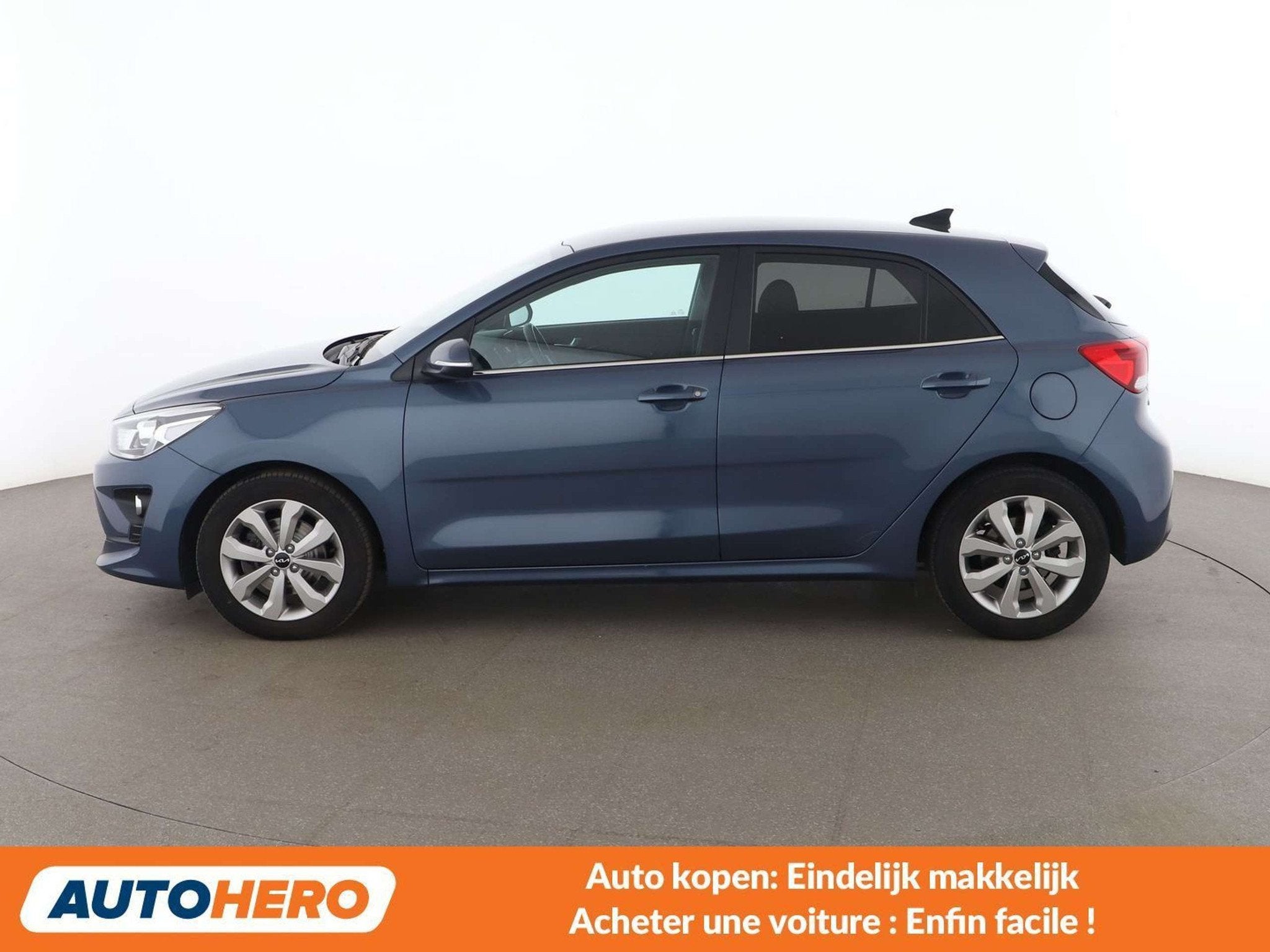 Kia Rio 1.0 TGDI Active (bj 2023), Stof, Gebruikt, Blauw, 5 deurs